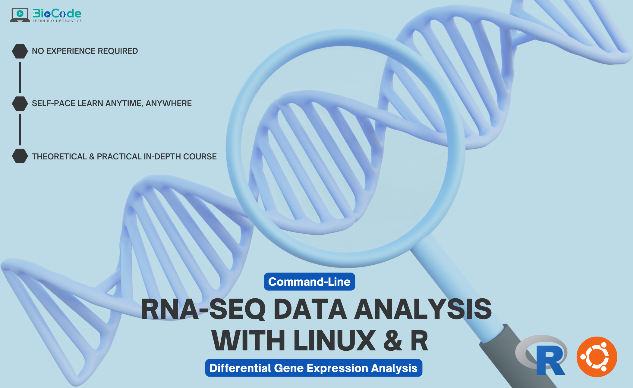 Command-line Based Practical RNA-Seq Data Analysis With Linux & R