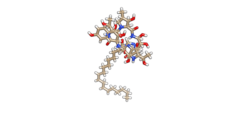 Lead compound bound to its protein target