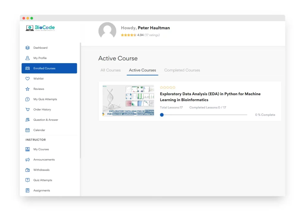 BioCode Enroll Dashboard | BioCode | BioCode