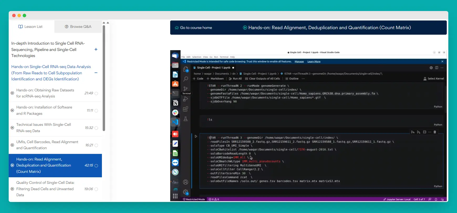 Dashboard Lesson Image | BioCode | BioCode