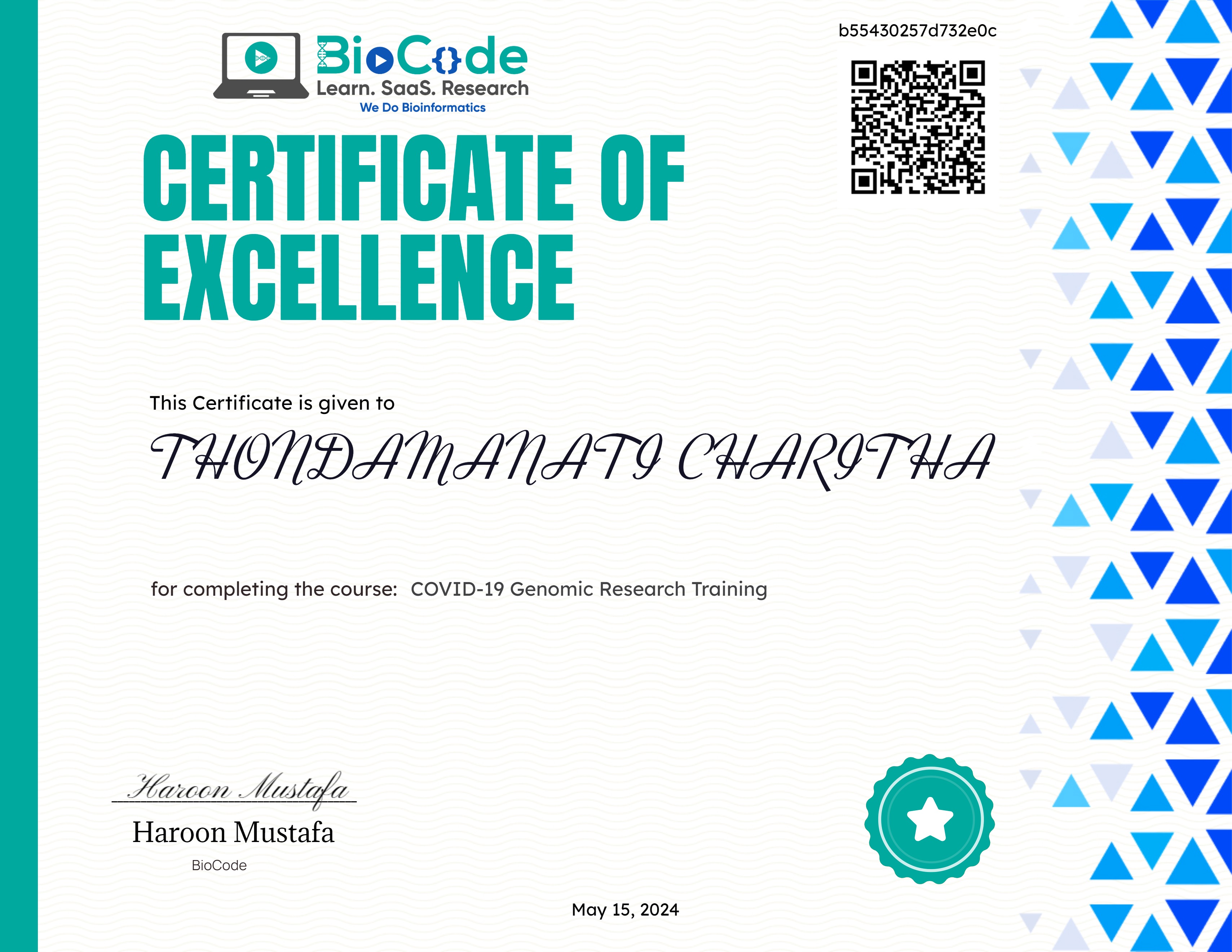 COVID-19 Genomic Research Training