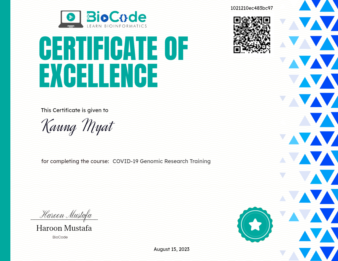 COVID-19 Genomic Research Training